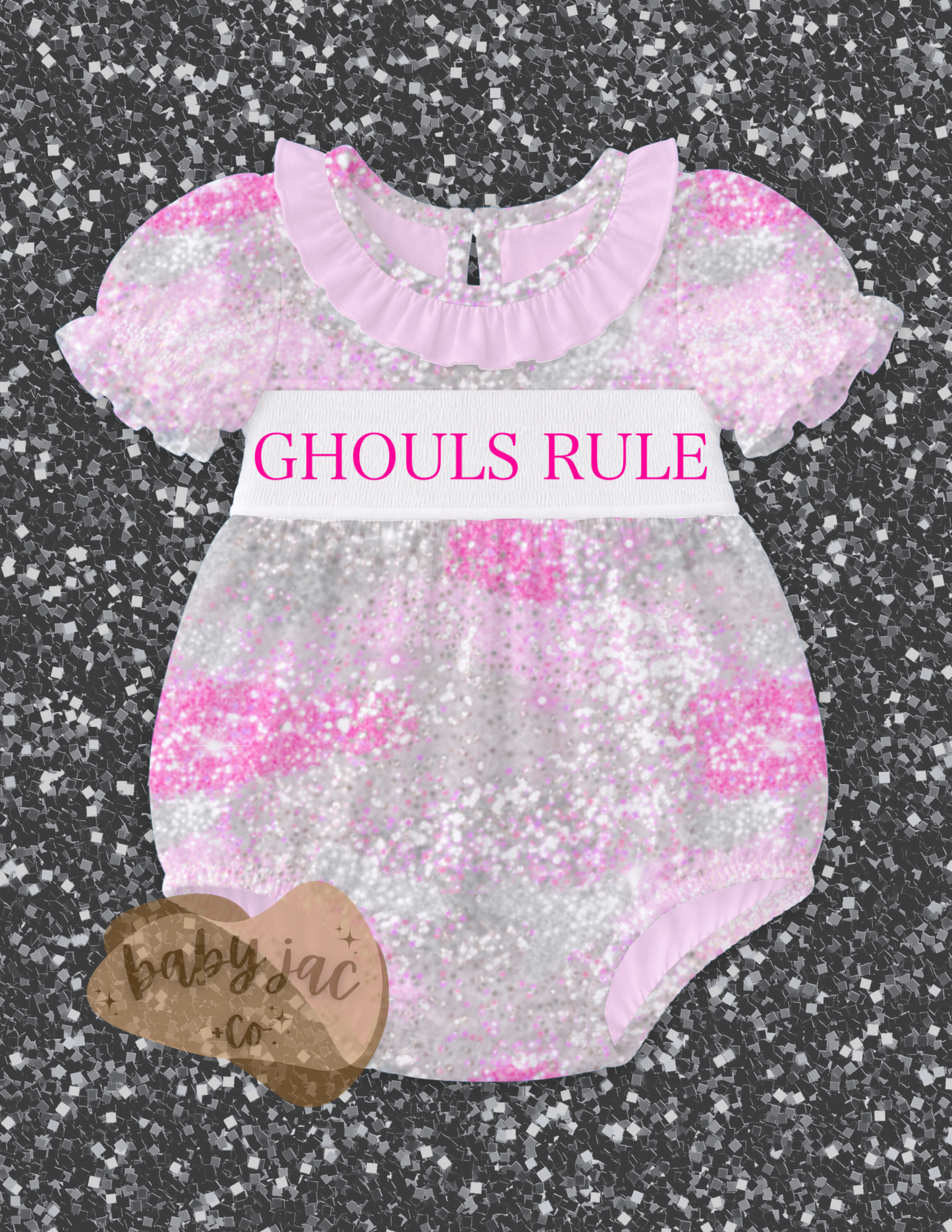 Ghouls Rule Sister Smocks - Baby Jac + Co.