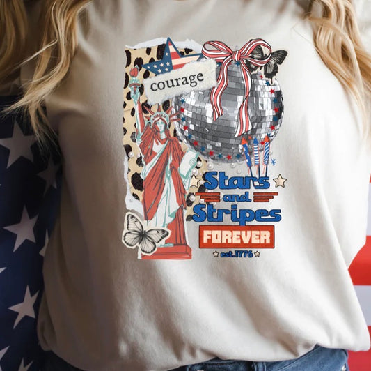 Stars & Stripes Collage Tee - Baby Jac + Co.
