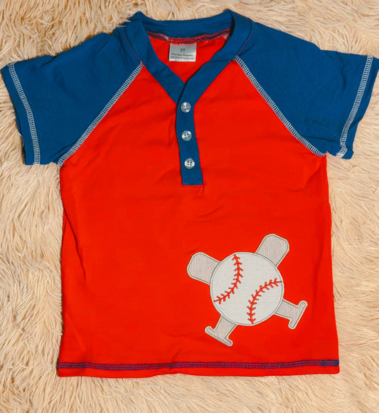 Baseball Appliqué Tee - Baby Jac + Co.