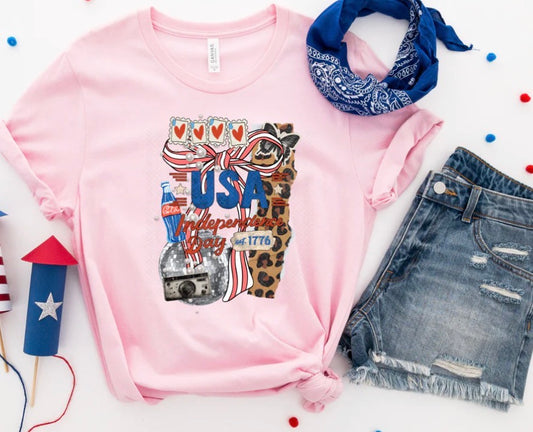 USA Collage Tee - Baby Jac + Co.