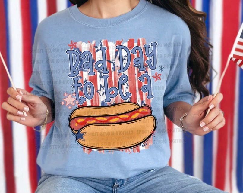 Bad Day To Be A Hotdog Tee - Baby Jac + Co.
