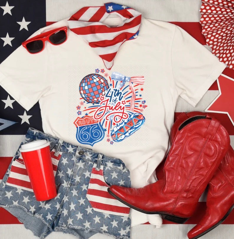 FOJ Fireworks Tee - Baby Jac + Co.