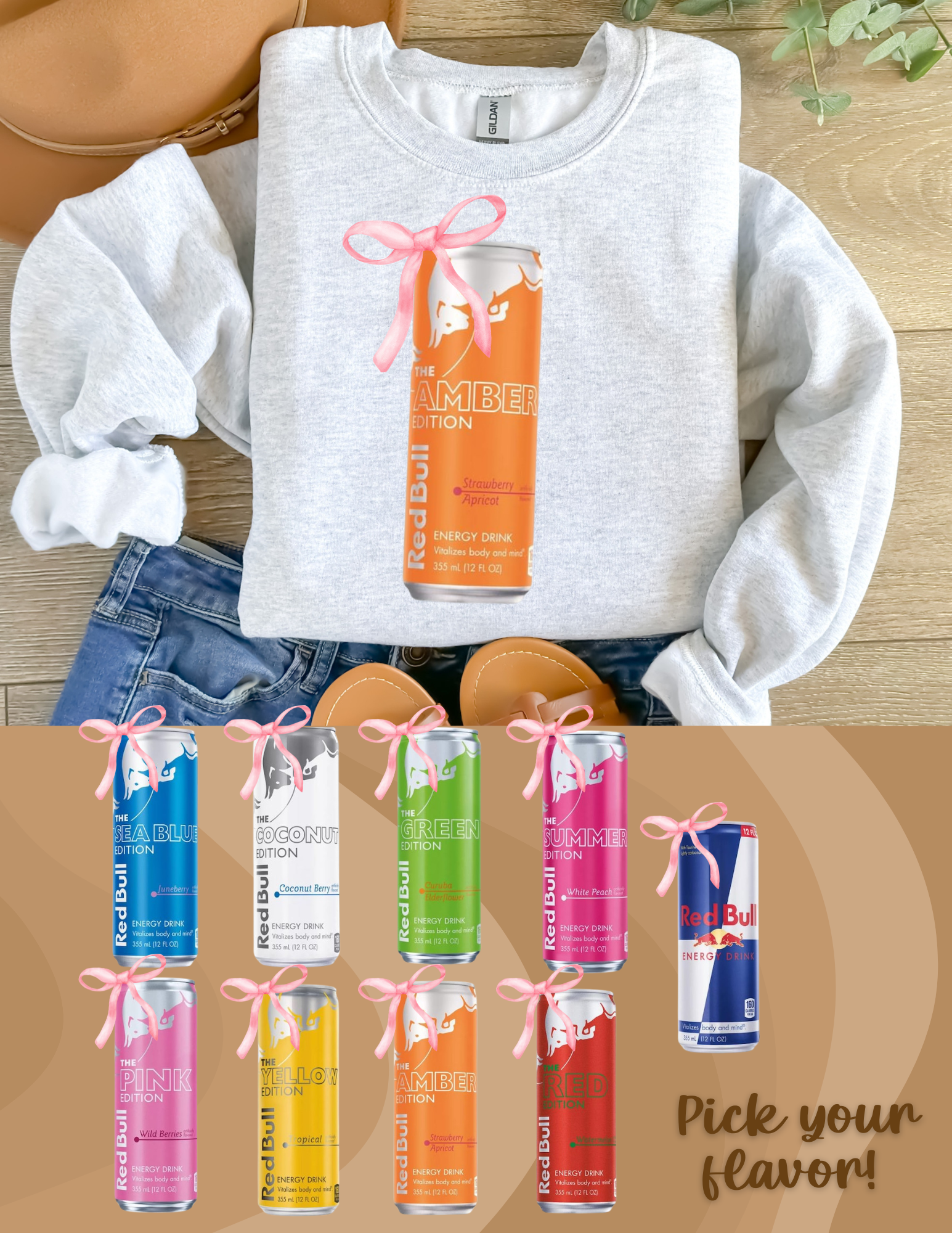 Energy Drink Girly Tee - Baby Jac + Co.